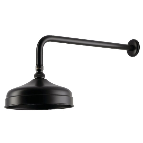 Kingston Brass 8" Round Raindrop Brass Shower Head with 17" Shower Arm, Oil Rubbed Bronze K124K15 - main