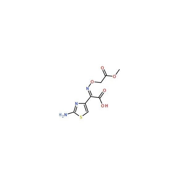 Ak Scientific (Z)-2-(Methoxycarbonylmethoxyimino)-2-(2-aminothiazol-4-yl)acetic acid (5g), CAS 80544-17-8 V1753-5g - main