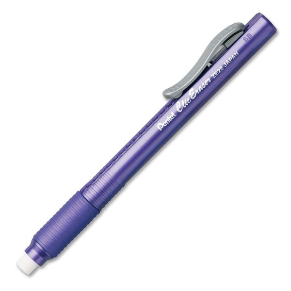 Pentel Of America Clic Eraser Grip 2.5x5 Violet ZE22V - main