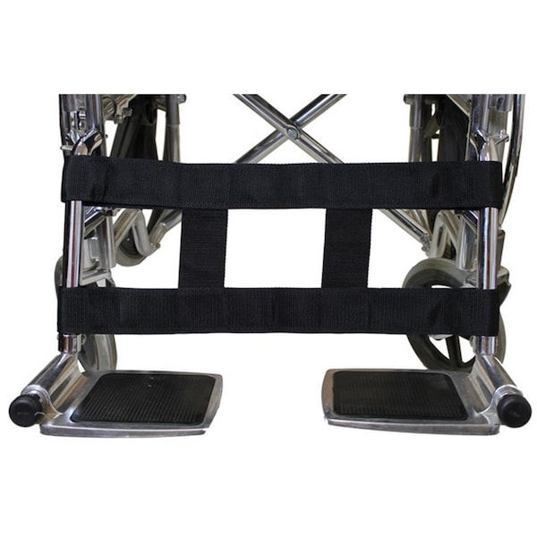 Dr. Kroll&Aposs Fits 16 - 20 in. H Pattern Leg Strap for Wheelchair, Black DR2626699 - main