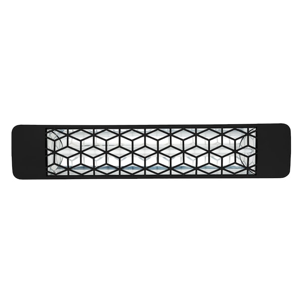 Eurofase 304 SS 39in Single Element 2500W 480V Heater, Black, Stella Decor Plate EF25480B6 - main