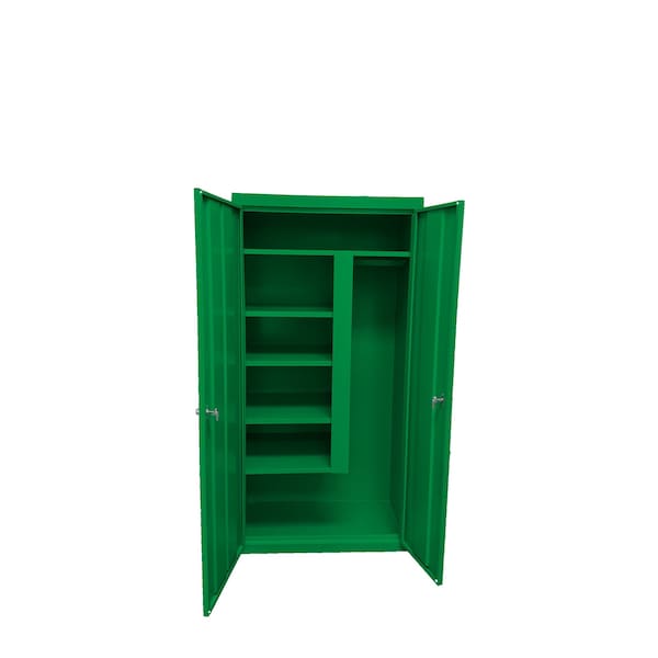 Steel Cabinets Usa Storage Cabinet, 78 in H, 36 in W, Pure Green, 5 Shelves AF-361MAG3-P GRN - main