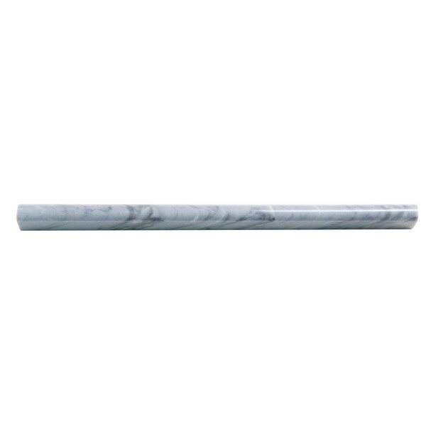 Apollo Tile Cloud Gray 1x12 Bardiglio Nuvolato Marble Polished Pencil Liner Tile Trim 0.5 sqft/case, 10PK APLMBA881PA - main