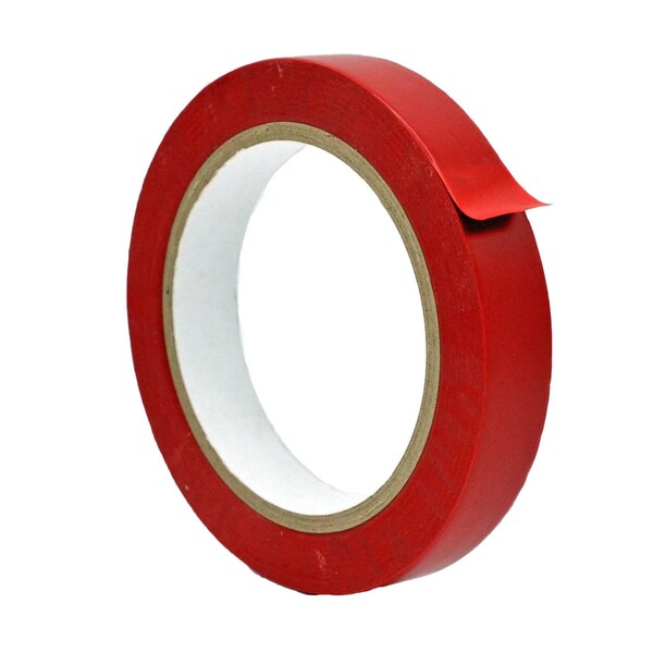 Wod Tape PVC, Red, 3/4 inch (18mm) W., 5 mil Thickness, 64 PK WOD VTC605-00750-64-60-RED - main