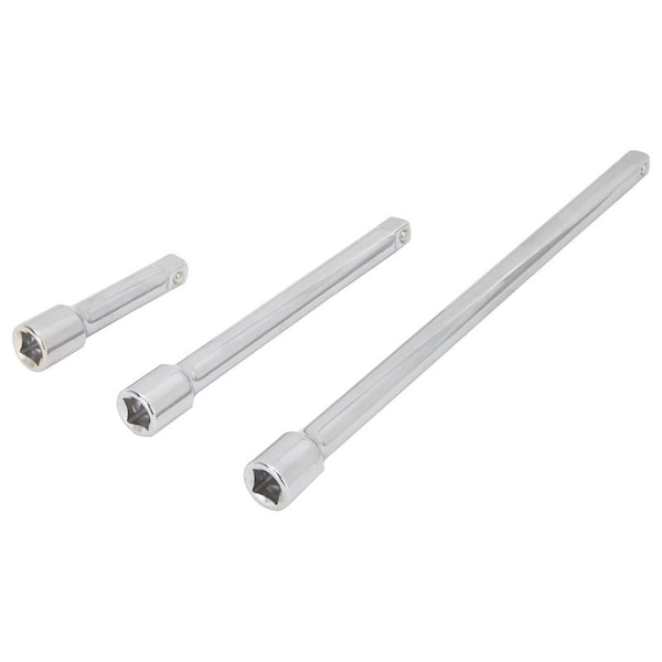 Vulcan Extension Bar Set, 3 in L, Chrome, 3664018-OG TS-3PC-EB3/8 - main