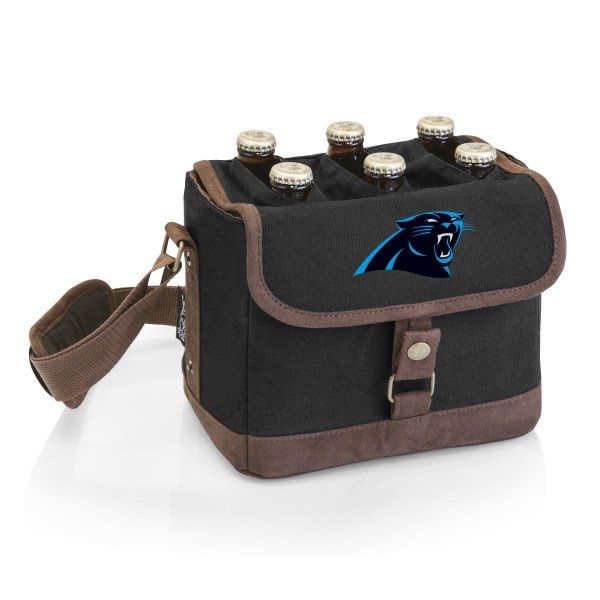 Picnic Time Family Of Brands NFL Carolina Panthers - Beer Caddy Cooler Tote with Opener 762-00-311-054-2 - main