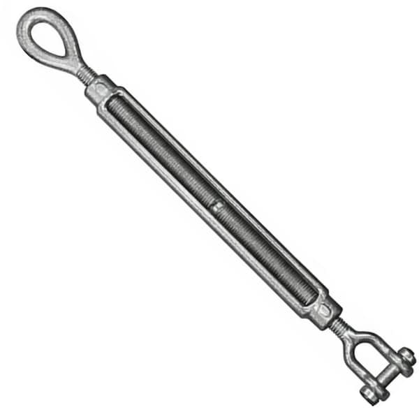Hyw Products Drop Forged Hot Dipped Galvanized Steel Turnbuckle 1/2in x 9in Eye/Jaw 1015129 - main
