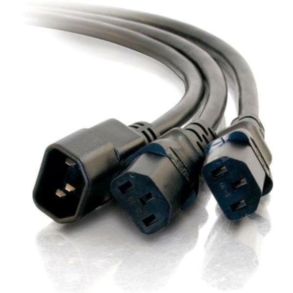 C2G 6FT 1 TO 2 PWR SPLITTER C14 TO 2 C13 TAA 29818 - main