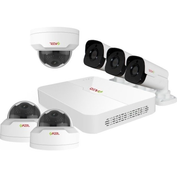 Revo America Ultra HD 8 Channel 2TB NVR Surveillance System with 6 x 4 Megapixel Cameras RU82MD3GB3G-2T - main