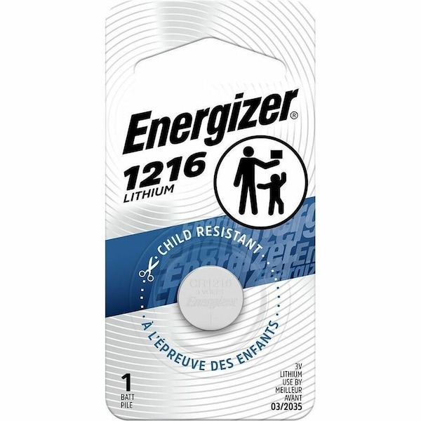 Energizer 1216 Lithium Coin Cell Battery ECR1216BP - main