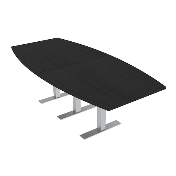 Skutchi Designs 8ft Boat Conference Table With Power | Harmony Series | 8 Person Meeting Room Table HAR-BOT-48X96-T-U999ST19-NA - main