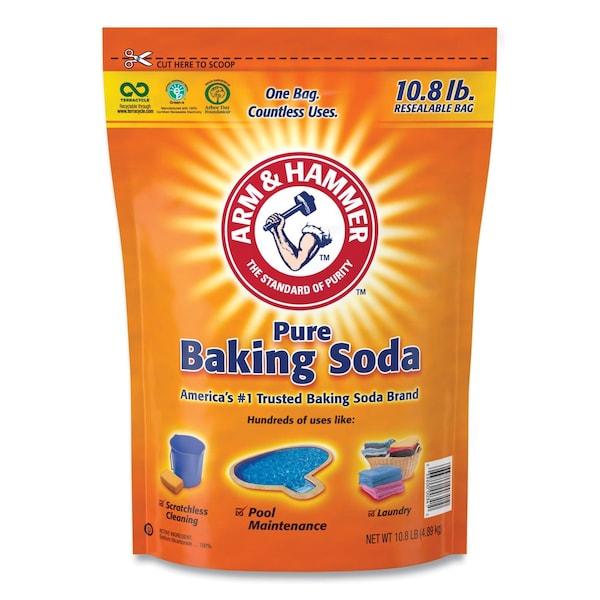 Arm & Hammer Baking Soda, 10.8 lb Resealable Bag 3320000341 - main