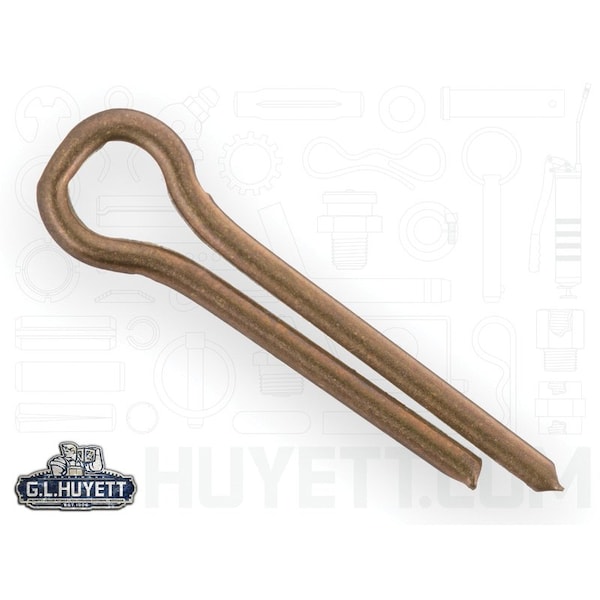 Huyett Cotter Pin, Brass, 0.094 in Dia x 0.500 in Effective Length CPB-093-0500 - main