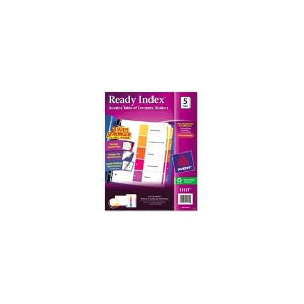 Avery Dividers, Index, Ready, A-Z 26PK AVE11125 - main