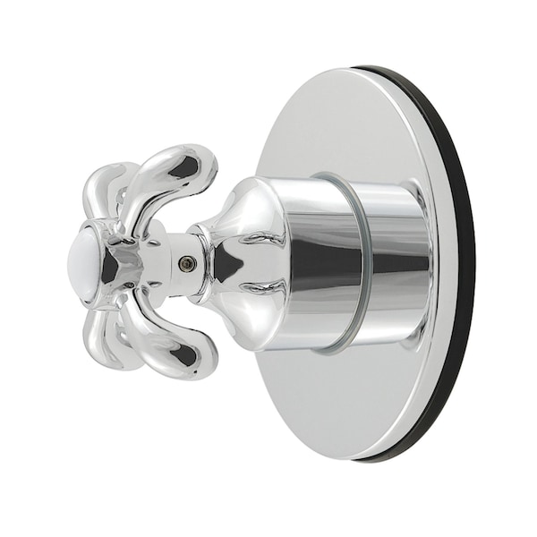Kingston Brass Single-Handle Six-Way Diverter Valve with Round Trim Kit, Polished Chrome KS4031TX - main
