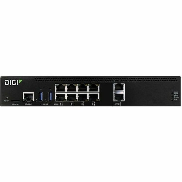 Digi International CONNECT EZ 8 SERIAL SERVER, 8 RS-232 SERIAL PORTS, US POWER CORD. EZ08-A100-US - main