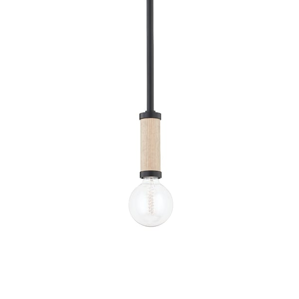 Troy Lighting Cruiz 1 Light Pendant 1.75 In. Soft Black F6701-SBK - main