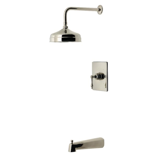 Kingston Brass Single-Handle Pressure Balanced Tub and Shower Faucet, Polished Nickel KB6346AL - main
