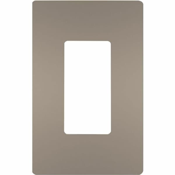 Legrand radiant Wallplate, 4.94 in L, 3.15 in W, 1 -Gang, Polycarbonate, Silver, Nickel RWP26NICC6 - main