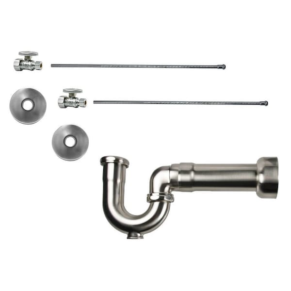 Mountain Plumbing Lavatory Kit - 1/4 Turn Valve MT410-NL P-Trap in Unlacquered Brass MT410MASS-NL/ULB - main