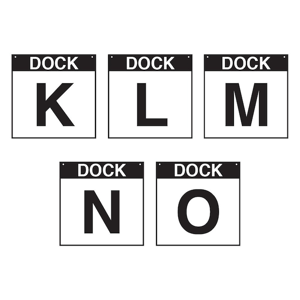 5S Supplies Loading Dock K-O Sign - PVC - 16in x 16in DOCKK-O-PVC-1616 - main