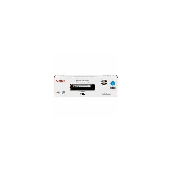 Canon 116 Original Laser Toner Cartridge, Cyan, 1500 Pages CRTDG116-CY - main
