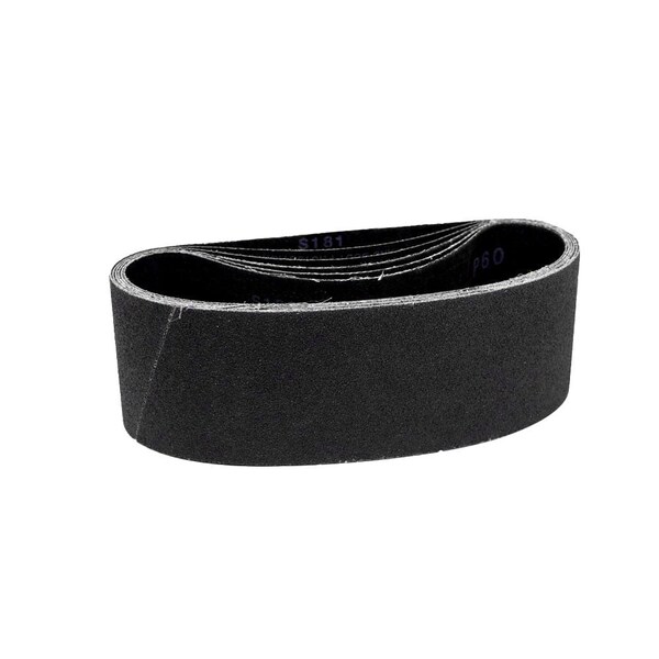 Combat Abrasives 13-3/4in x 78-3/4in Silicon Carbide Sanding Belts, 4PK (24 Grit) B13-3/4X78-3/4X24S181-4PK - main