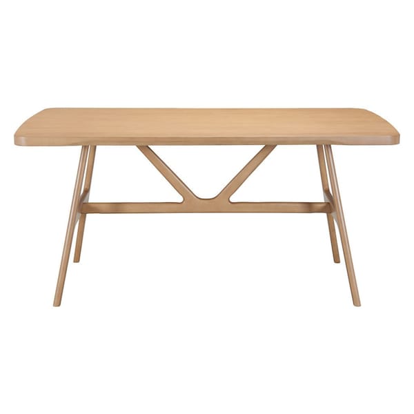 Homeroots 63" Natural Solid Wood Dining Table 623355 - main