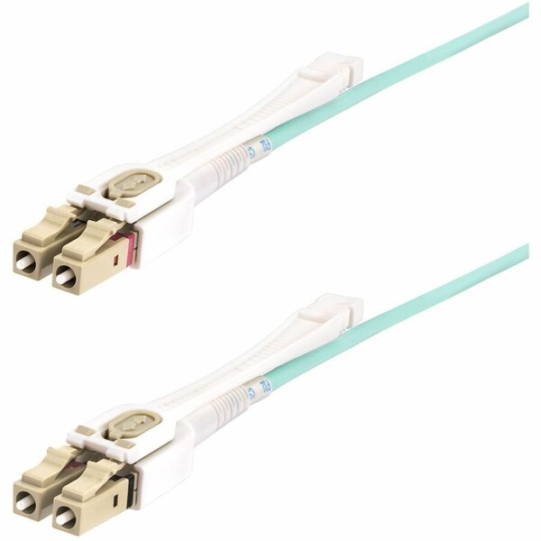 Startech.Com 8m 26.2ft LC UPC OM4 Multimode Fiber Optic Cable w/Push Pull Tabs, 50/125m, 100G, Bend 450FBLCLC8PP - main