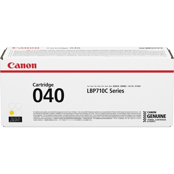 Canon Original Laser Toner Cartridge, Yellow, 5400 Pages CRTDG040Y - main