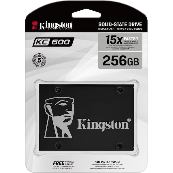 Kingston 256G SSD KC600 SATA3 2.5 SKC600/256G - main