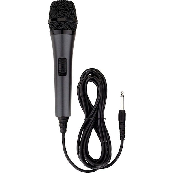 Karaoke Usa M187 Wired Dynamic Microphone - 6.58 ft - 80 Hz to 11 kHz -72 dB - Handheld - 6.35mm M187 - main