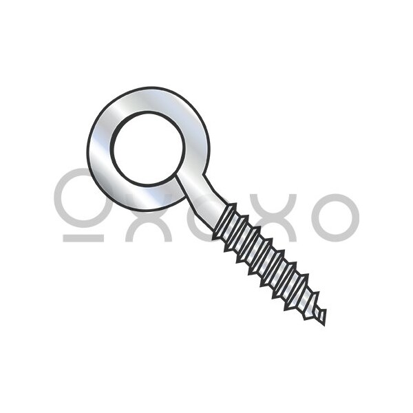 Oxoxo 1/4X2 Closed Eye Screw 3/4 inch of Lag Thread Sharp Point Zinc, 1200PK 374529 - main