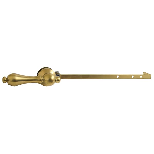 Kingston Brass Universal Front or Side Mount Toilet Tank Lever, Brushed Brass KTALD37 - main