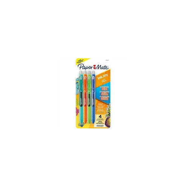 Paper Mate InkJoy Gel Pens, 0.7 mm Pen Point, Retractable, Assorted Ink, Gel-based, 6PK 2205627 - main