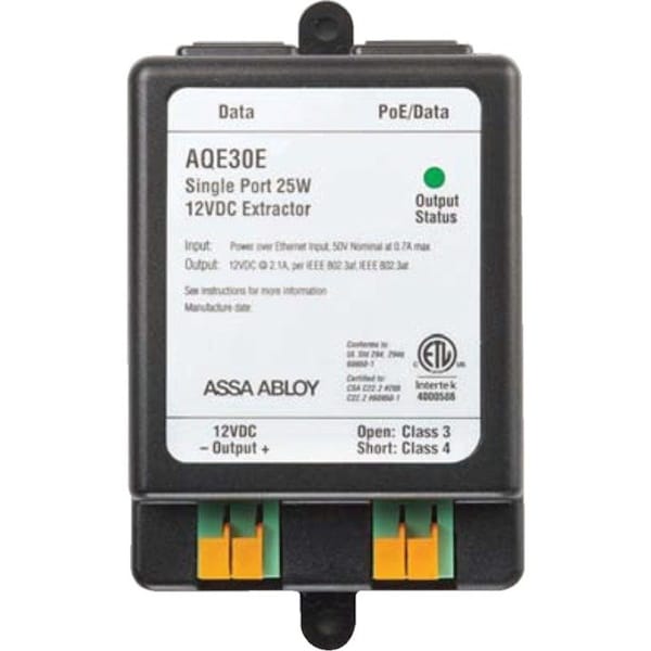 Securitron Power Supply, Single Port Extractor AQE30E - main