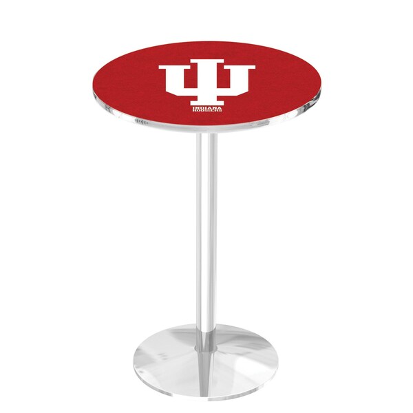Holland Bar Stool Co 36" Chrome Indiana Pub Table, 36" dia. Top L214C3636IndnaU - main
