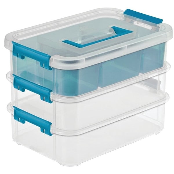 Sterilite Tray Organizer, Clear, 10-5/8 in L, 7-1/4 in W, 7-3/4 in H 14138606 - main