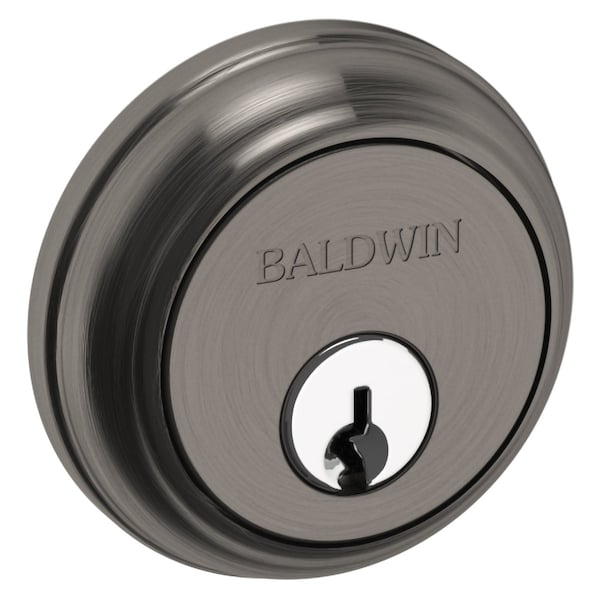 Baldwin Residential Deadbolts Single Cylinder Graphite Nickel 8031076 - main