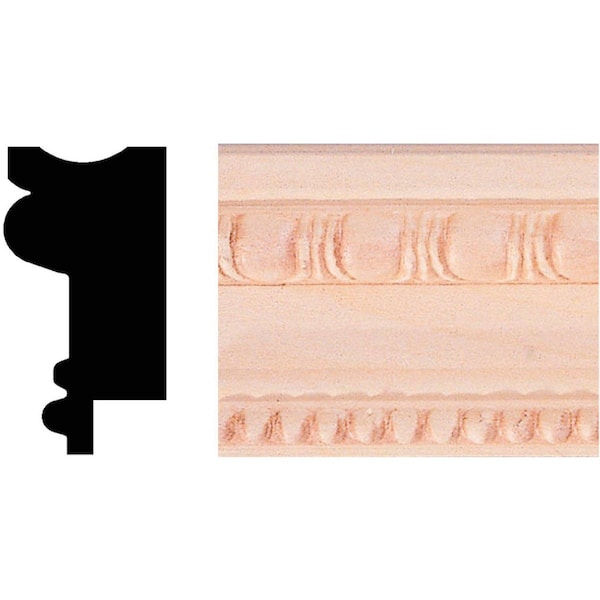 House Of Fara 3/4''x1-1/2''x8 ' Hardwood Picture Frame Molding 102U - main