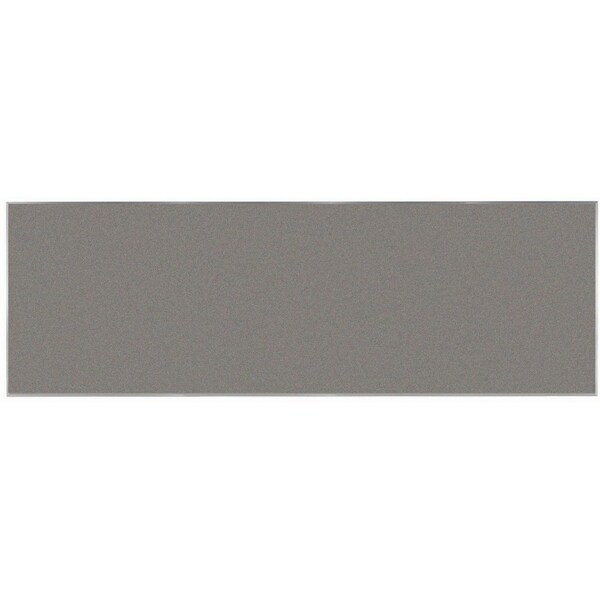 Aarco VIC Cork Bulletin Board w/ a Clear Satin Anodized Al Frame, Mushroom Medley 48''Hx144''W DW48144208 - main