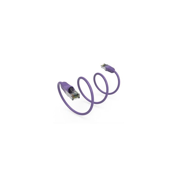 Cable Wholesale Shielded S/FTP Cat6 Ethernet Patch Cable, Snagless/Molded Boot, 26AWG, Purple, 200 foot 12X8-541200 - main