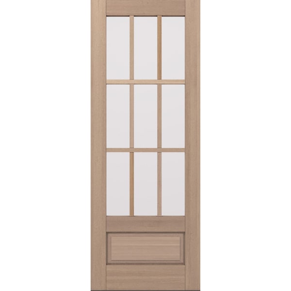 Doornmore G7509, 37.75" x 98" ( 36" Door) Left Hand, Mahogany SDL 9 Lite, 3/4 Lite Exterior Door G7509-SW-3696_1_LI - main