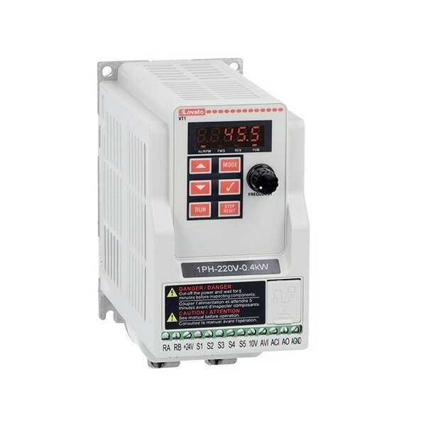 Lovato 1 Ph 200-240Vac Vfd 3 Ph 200-240Vac Output 4.3 Amps 1 Horse Power VT107A240 - main
