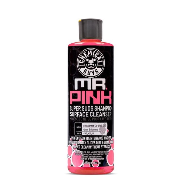 Chemical Guys Mr.Pink Glass/Metal/Plastic Cleaner Liquid Bubble Gum Scent 16 fl. oz. CWS_402_16 - main