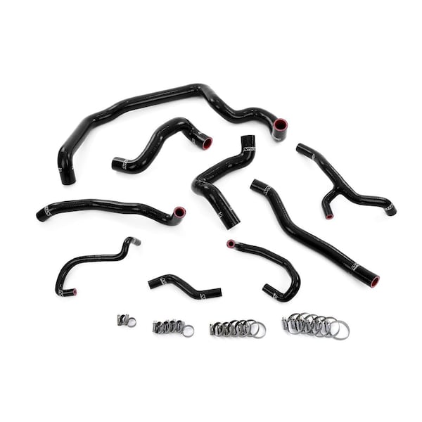 Hps Performance Reinforced Silicone Radiator, Heater, Water Pump, and Expansion Tank Coolant Hose Kit, Black, 57-1997-BLK - main
