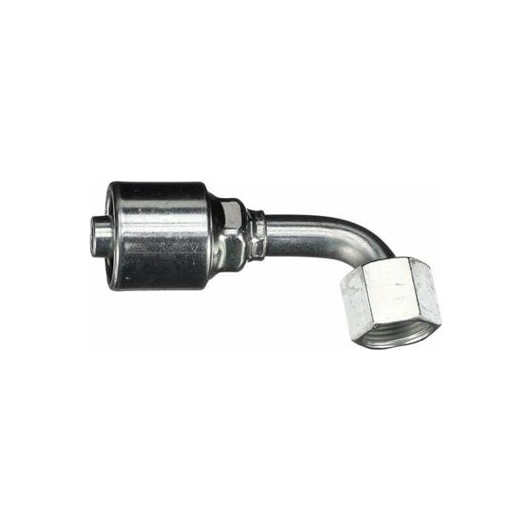 Gates Female Flat-Face O-Ring Swivel - 90 Bent Tube MegaCrimp G25239-0812 - main