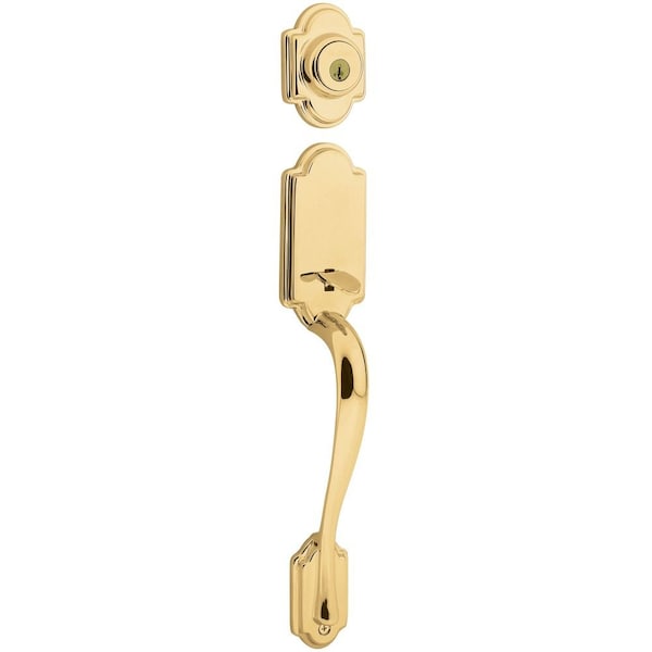 Kwikset Arlington Single Cylinder Exterior Handleset SmartKey with 6AL Latch and STRKP Strike Pack 800ANLIP-L03S.STRKP - main