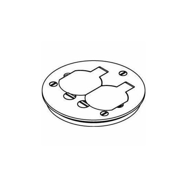 Wiremold Open Cover Plate, Brown, Brass 895T - main
