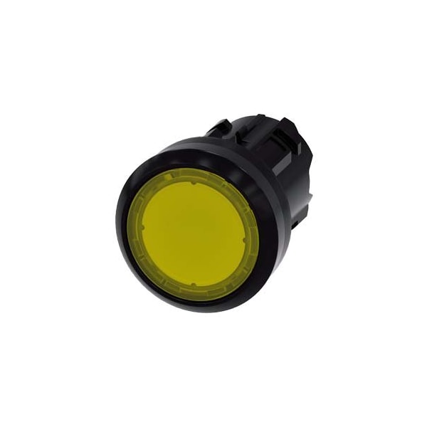 Siemens Indicator light in illuminated pushbutton design, 22 mm, round 3SU1001-0AD30-0AA0-ZY11 - main
